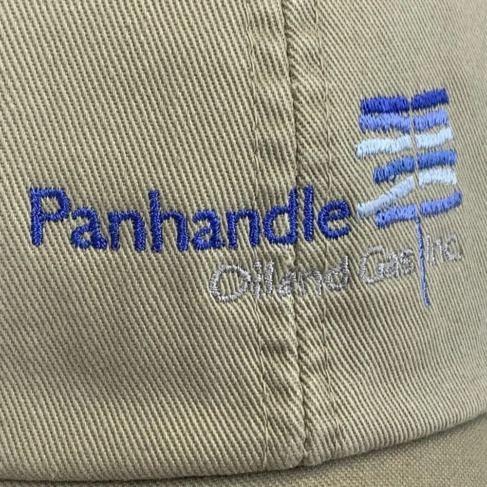 Panhandle Oil And Gas Inc Hat Tan Adjustable AHead Extreme Baseball Cap NWT